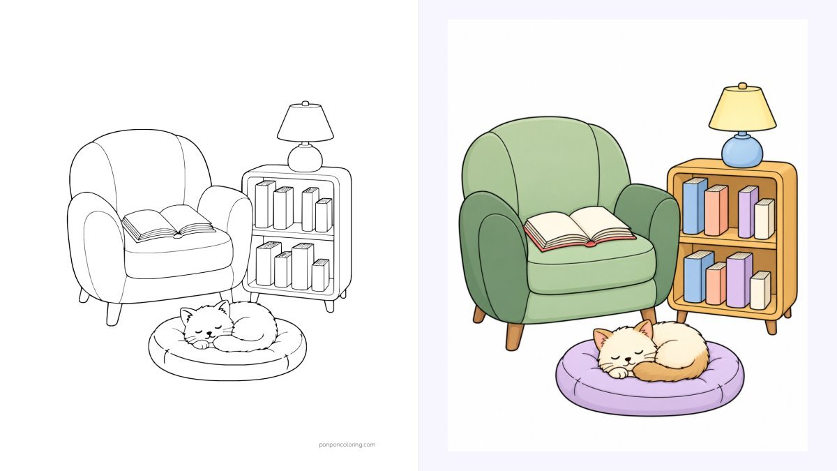 Bookstore Coloring Pages (80 Free Printable PDFs) coloring page