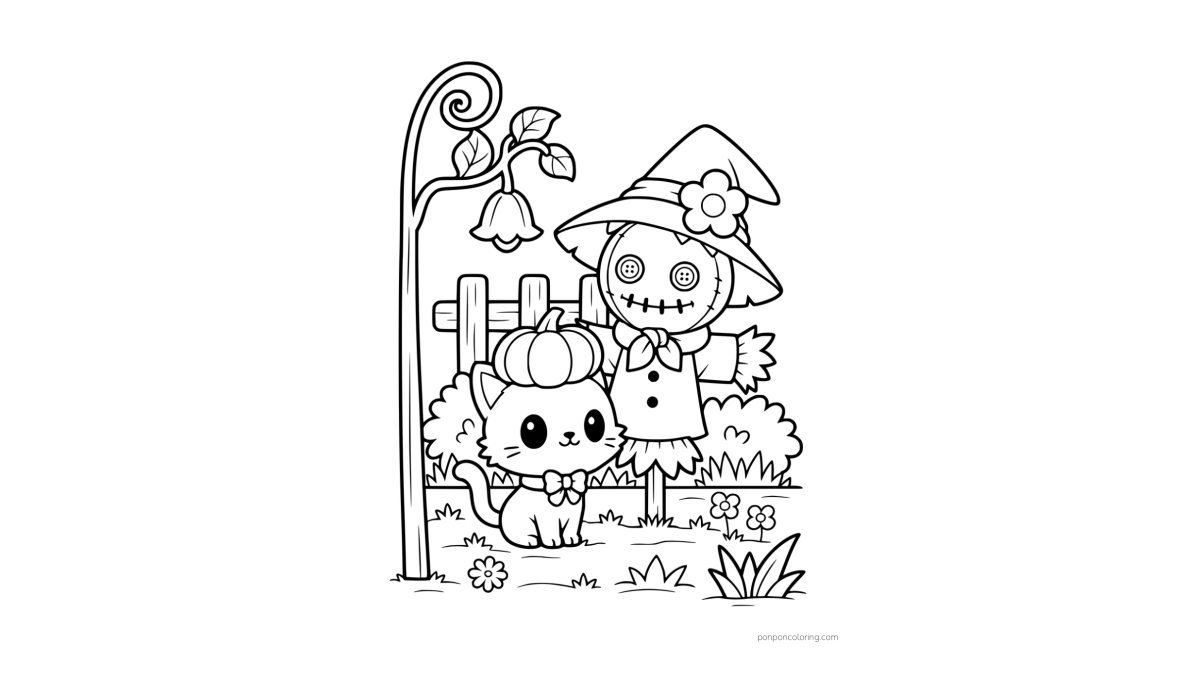 Cozy Halloween Coloring Pages (102 Free Printable PDFs) coloring page